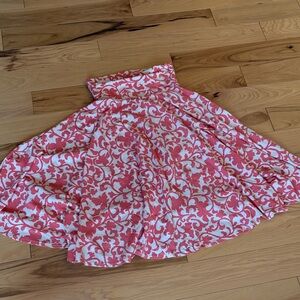 Floral Pink and White Women's Dress